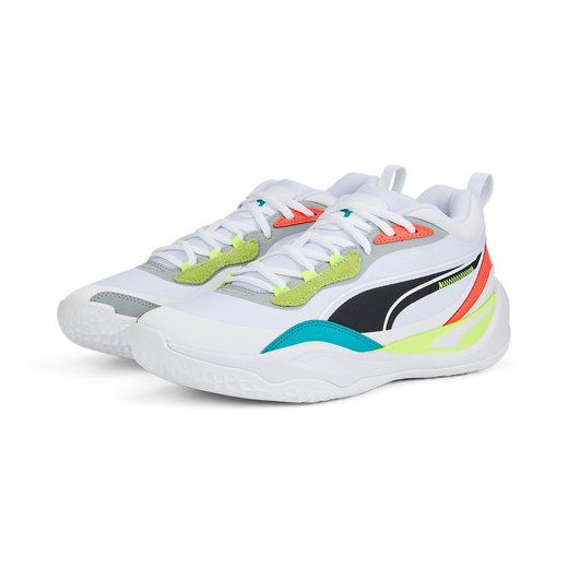 Puma Hallen-Indoorschuhe Playmaker Pro weiss/bunt Herren